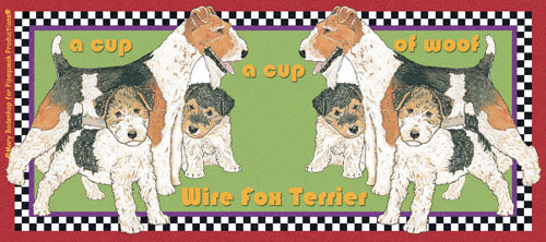 Fox Terrier Wire Ceramic Coffee Mug Tea Cup 15 oz - Pipsqueakproductions