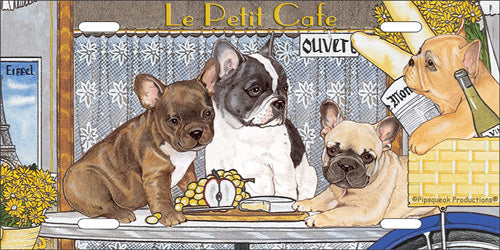 French Bulldog License Plate, Car Accessory, Auto Tag, Bedroom Sign, Fun Dog Lover Gift - Pipsqueakproductions