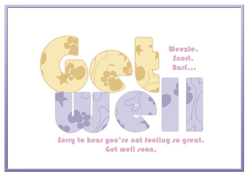 Dog Get Well Cards Boxed - Pipsqueakproductions