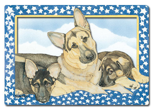 German Shepherd 2D Magnet - Pipsqueakproductions