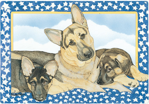 German Shepherd Blank Note Cards Boxed - Pipsqueakproductions