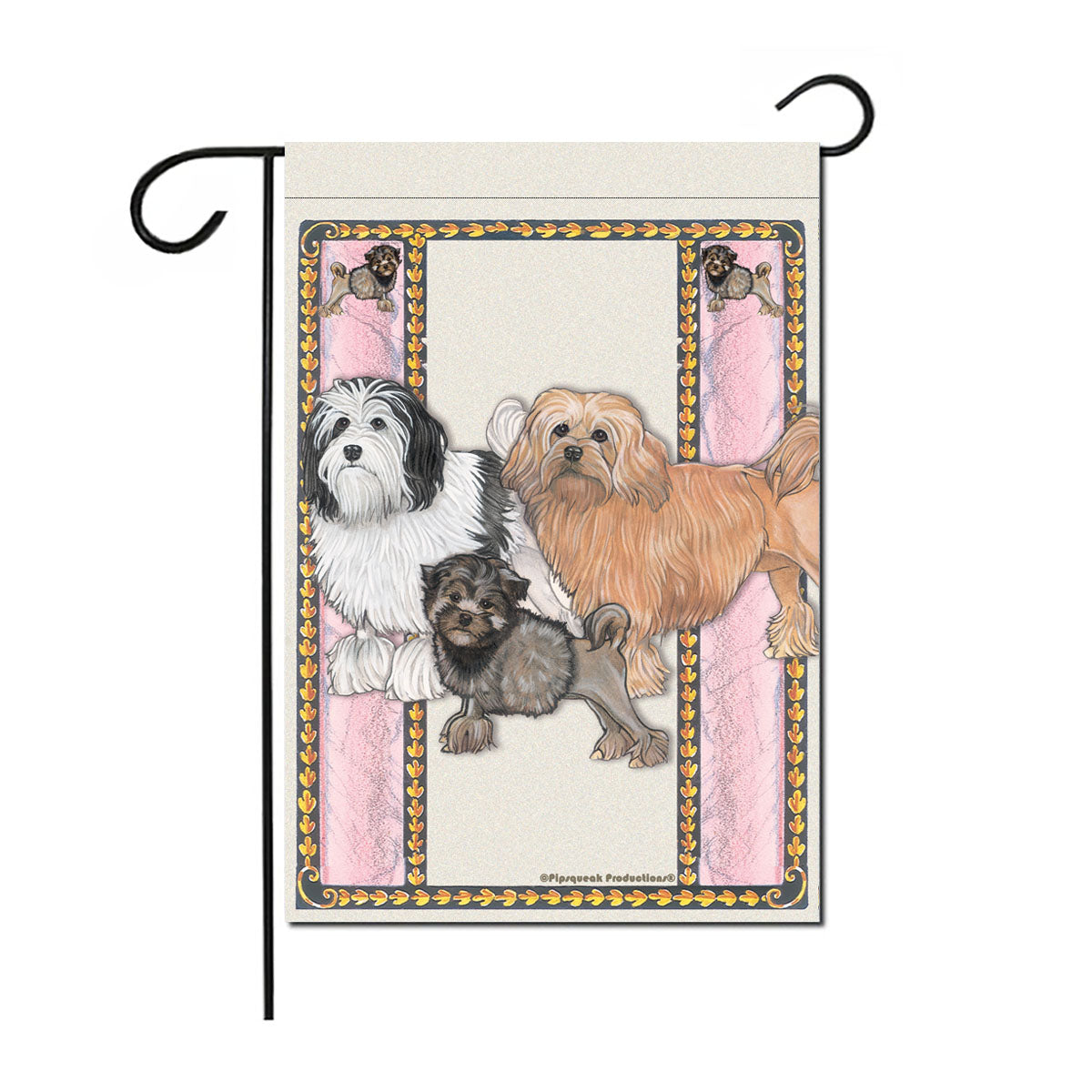 Lowchen Garden Flag Double Sided 12” X 17” - Pipsqueakproductions