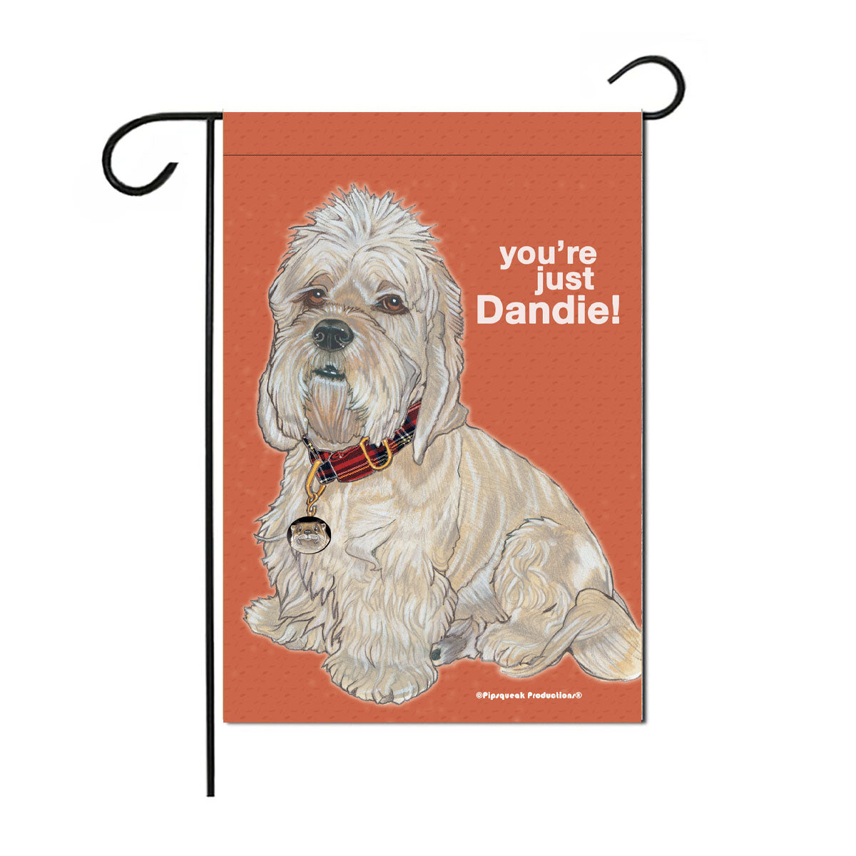 Dandie Dinmont Garden Flag Garden Flag Double Sided Double Sided 12” x 17” - Pipsqueakproductions