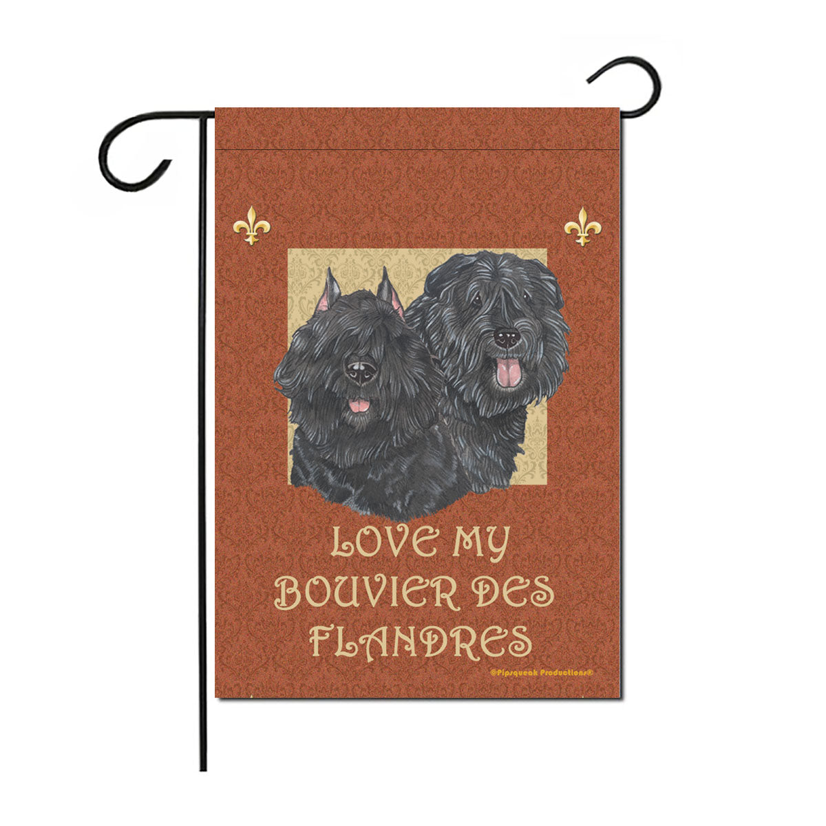 Bouvier Des Flandres Garden Flag Double Sided 12” X 17” - Pipsqueakproductions