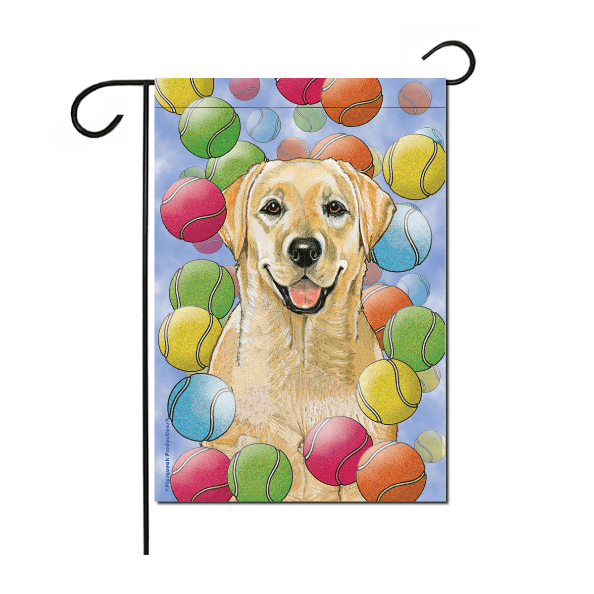 Labrador Yellow Lab Garden Flag Double Sided 12” x 17” - Pipsqueakproductions