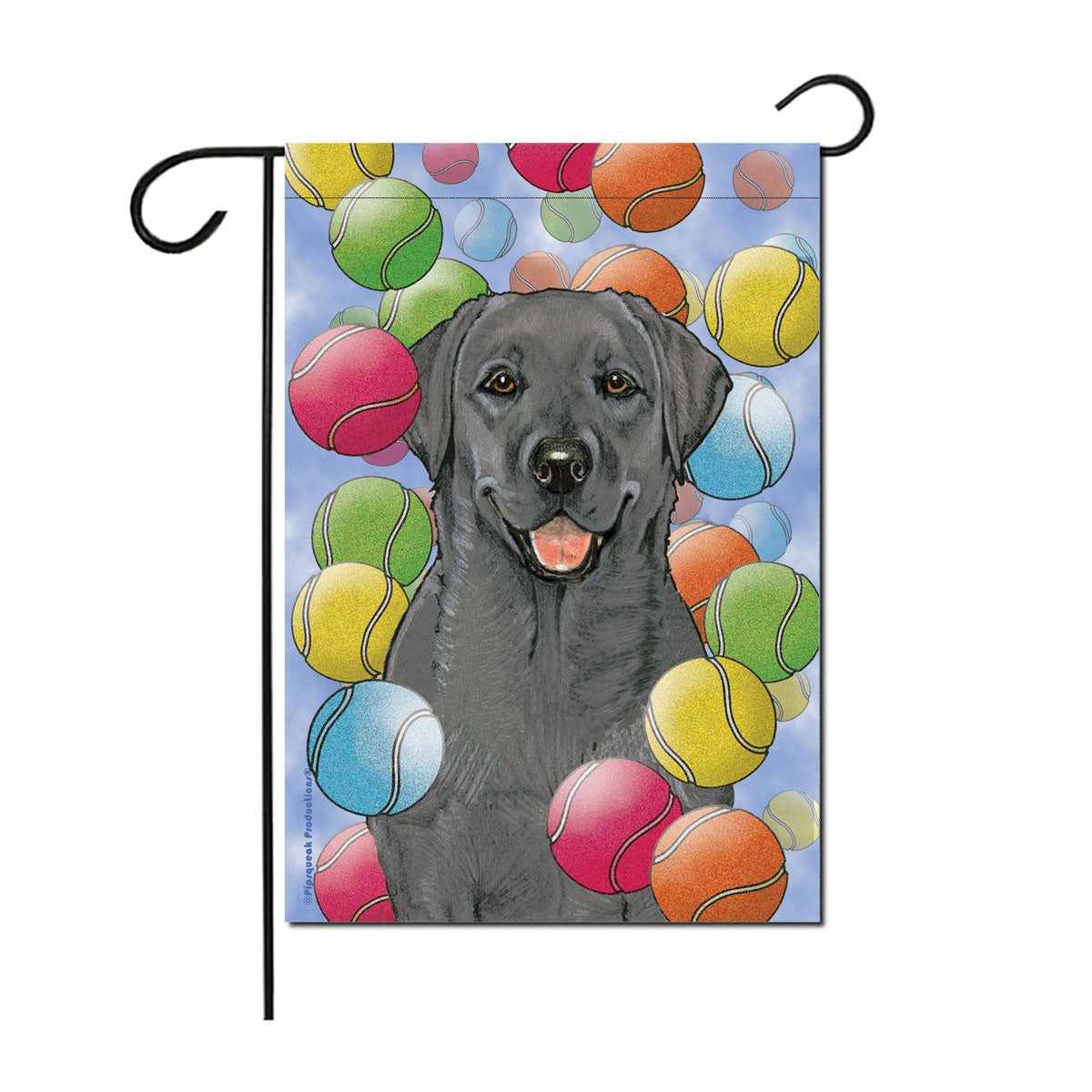 Labrador Black Lab Garden Flag Double Sided 12” x 17” - Pipsqueakproductions