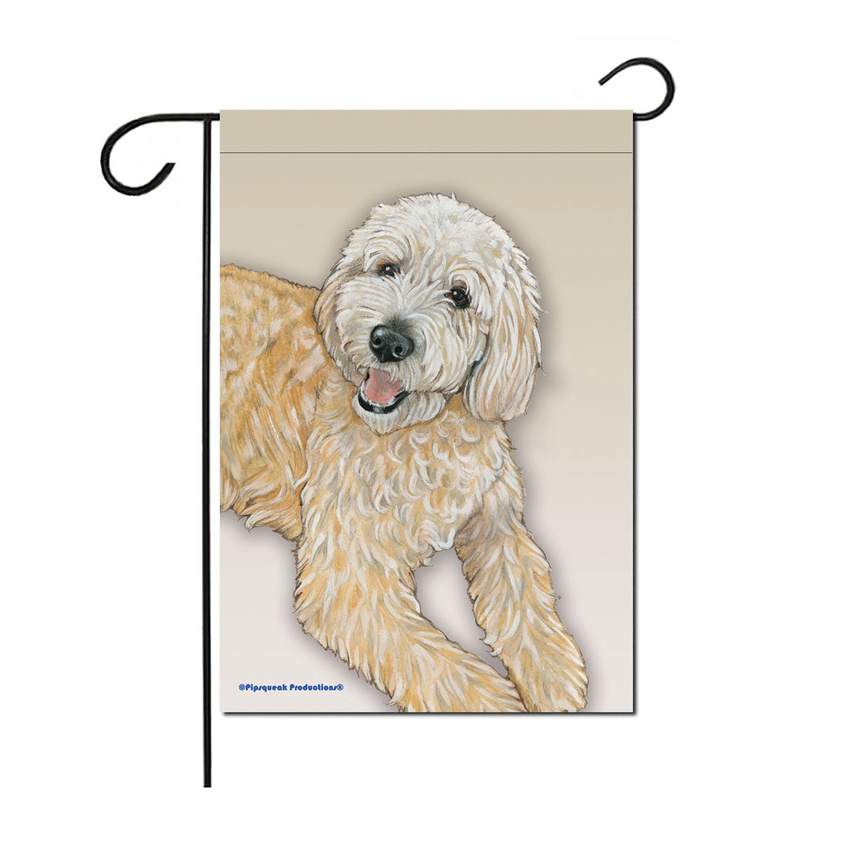 Goldendoodle Labradoodle Garden Flag Double Sided 12” x 17” - Pipsqueakproductions