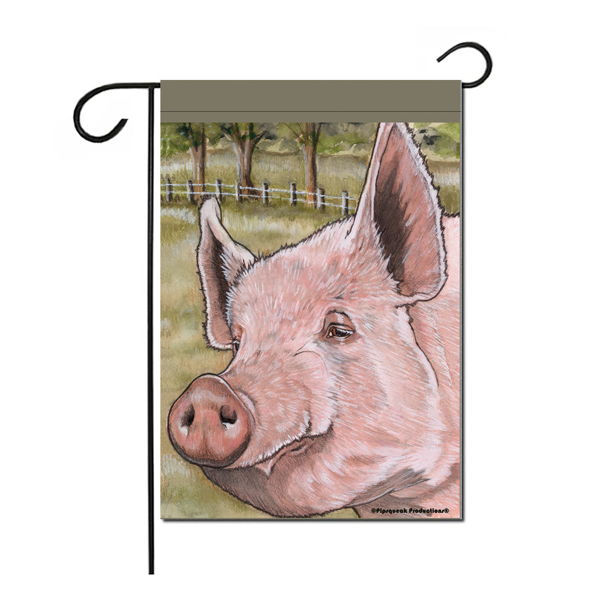 Pig Garden Flag Double Sided 12” x 17” - Pipsqueakproductions