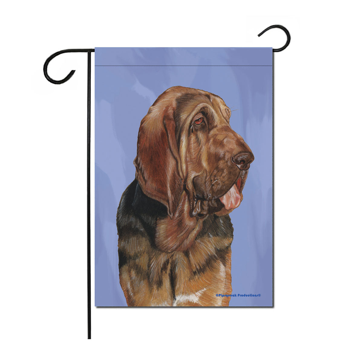 Bloodhound Garden Flag Double Sided 12” x 17” - Pipsqueakproductions