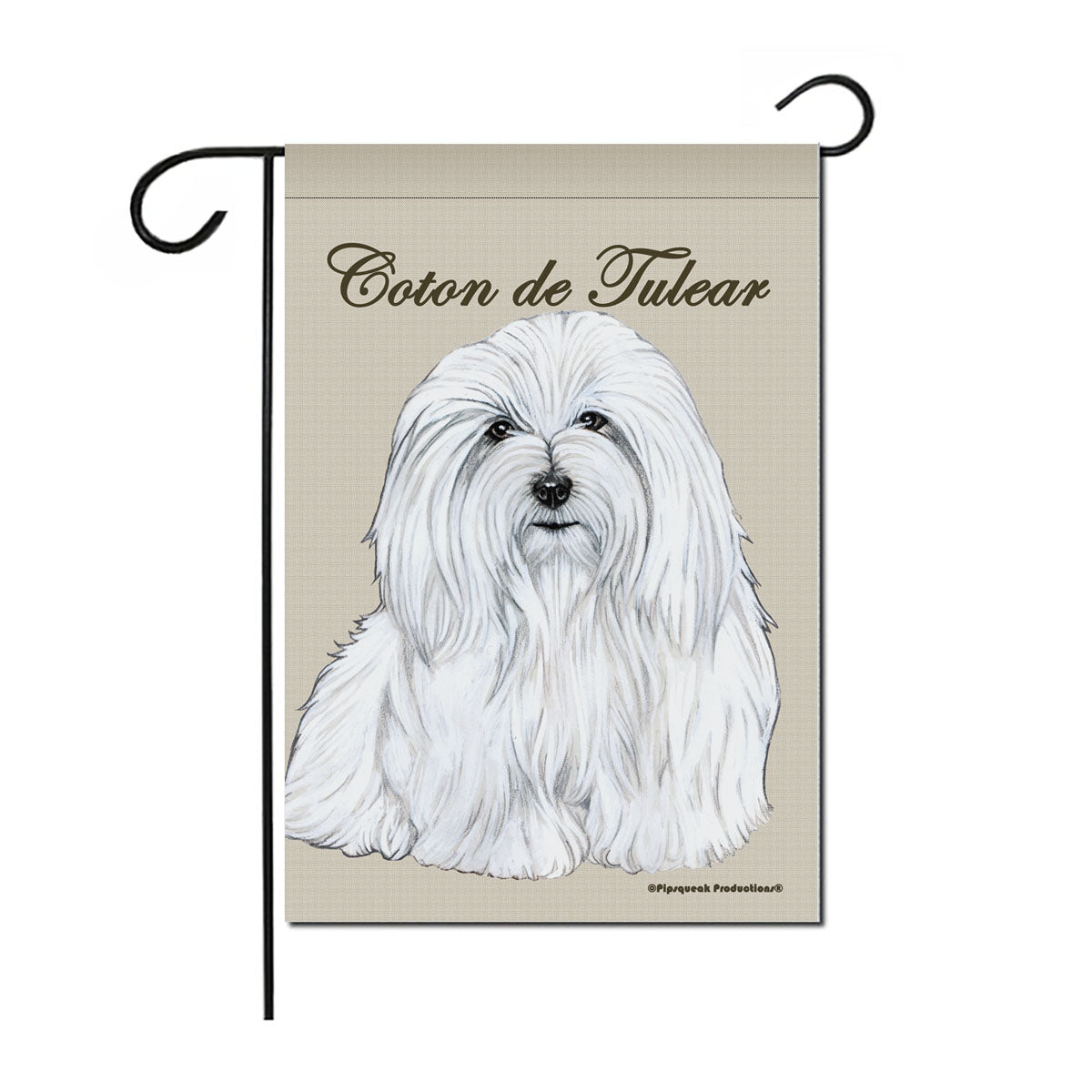 Coton de Tulear Garden Flag Double Sided 12” x 17” - Pipsqueakproductions