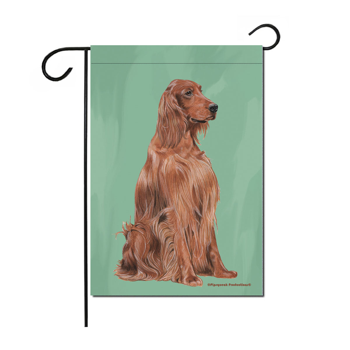 Irish Setter Garden Flag Double Sided 12” x 17” - Pipsqueakproductions