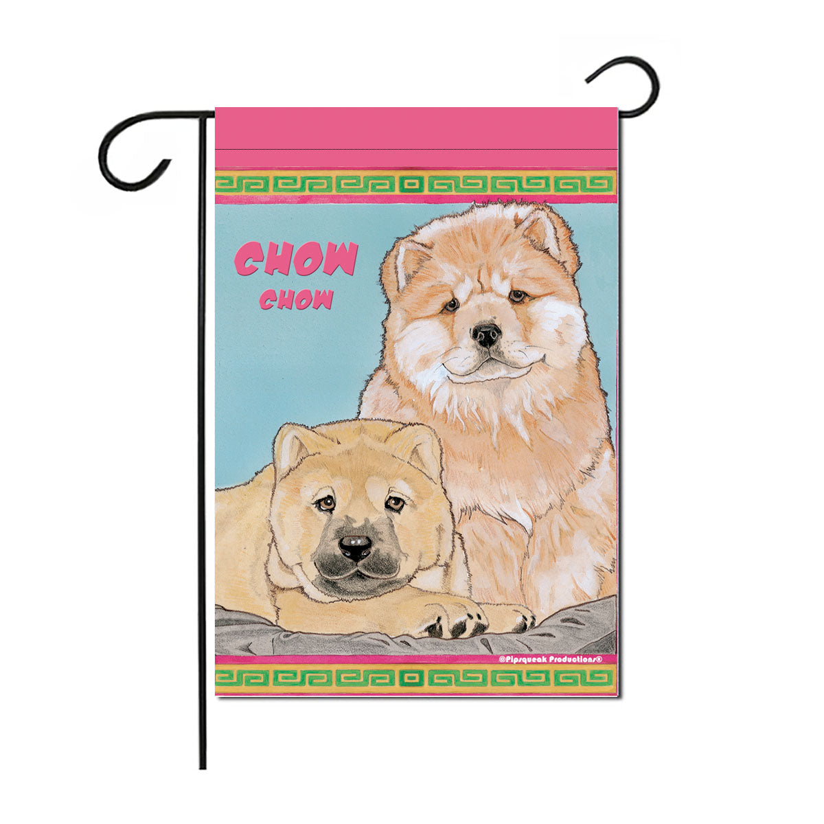 Chow Garden Flag Double Sided 12” x 17” - Pipsqueakproductions