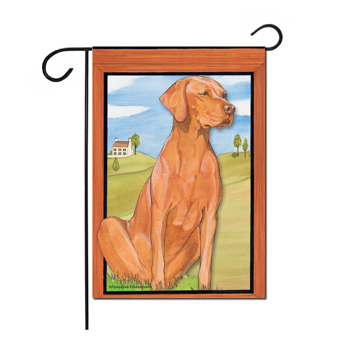 Vizsla Garden Flag Double Sided 12” x 17” - Pipsqueakproductions