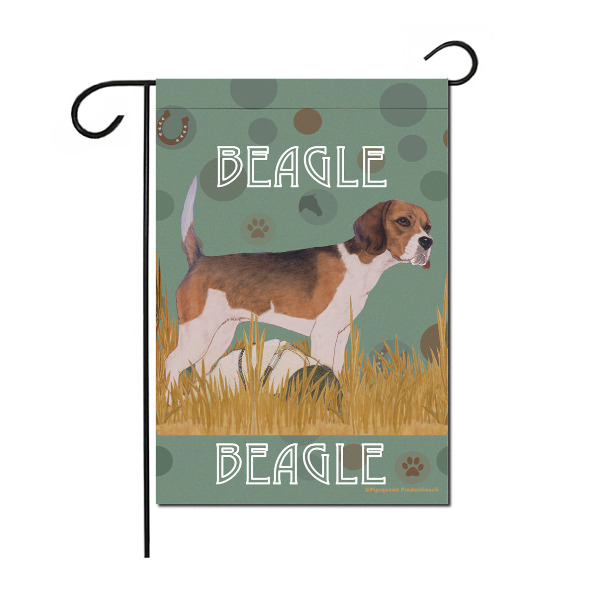 Beagle Garden Flag Double Sided 12” x 17” - Pipsqueakproductions