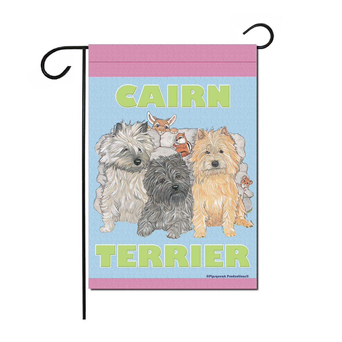 Cairn Terrier Garden Flag Double Sided 12” x 17” - Pipsqueakproductions