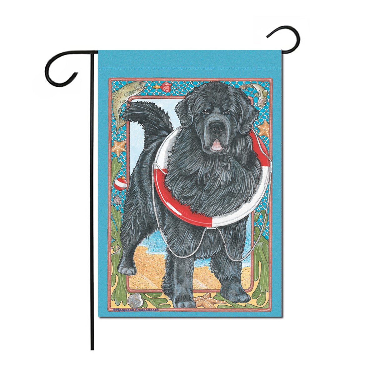 Newfoundland Newfie Garden Flag Double Sided 12” x 17” - Pipsqueakproductions