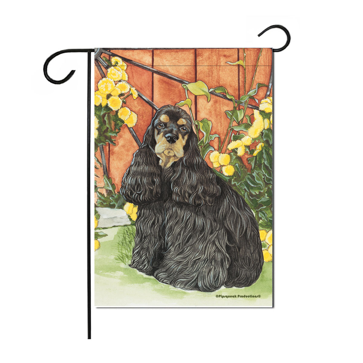 Cocker Spaniel Garden Flag Double Sided 12” x 17” - Pipsqueakproductions