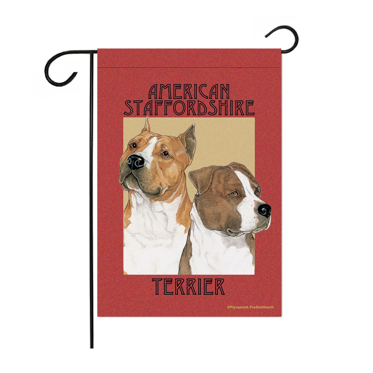 American Staffordshire Terrier Amstaff Garden Flag Double Sided 12” x 17” - Pipsqueakproductions