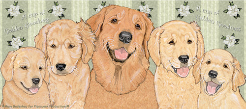 Golden Retriever Ceramic Coffee Mug Tea Cup 15 oz - Pipsqueakproductions