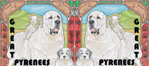 Great Pyrenees Ceramic Coffee Mug Tea Cup 15 oz - Pipsqueakproductions