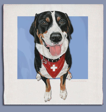 Greater Swiss Mountain Dog Dish Towel - Pipsqueakproductions