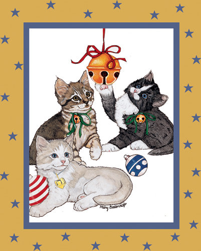 Cat Hanukkah Christmas Cards Set of 10 cards & 10 envelopes - Pipsqueakproductions