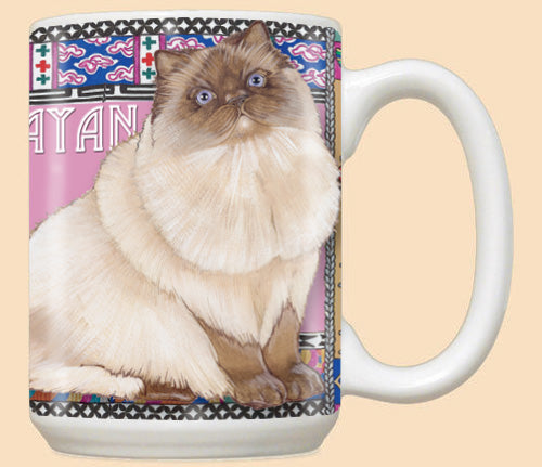 Himalayan Cat Ceramic Coffee Mug Tea Cup 15 oz - Pipsqueakproductions