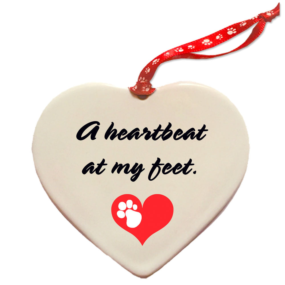 Havanese Porcelain Valentine’s Day Heart Ornament Pet Gift - Pipsqueakproductions