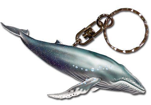 Humpback Whale Keychain Wooden - Pipsqueakproductions