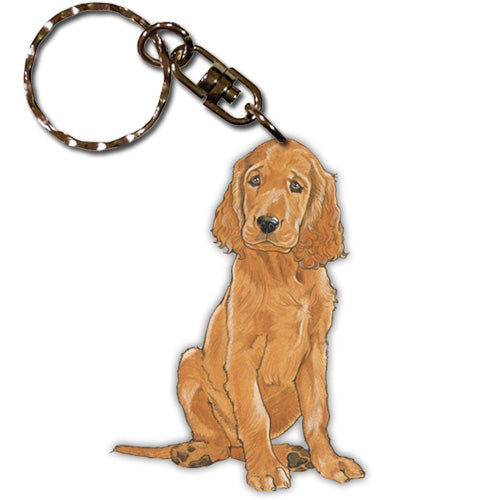 Irish Setter Keychain Wooden - Pipsqueakproductions
