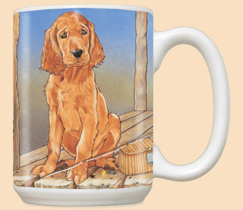 Irish Setter Ceramic Coffee Mug Tea Cup 15 oz - Pipsqueakproductions