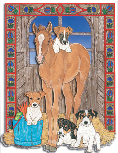 Jack Russell 2D Magnet - Pipsqueakproductions