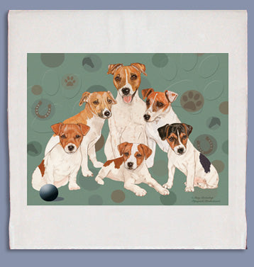Jack Russell Dish Towel - Pipsqueakproductions