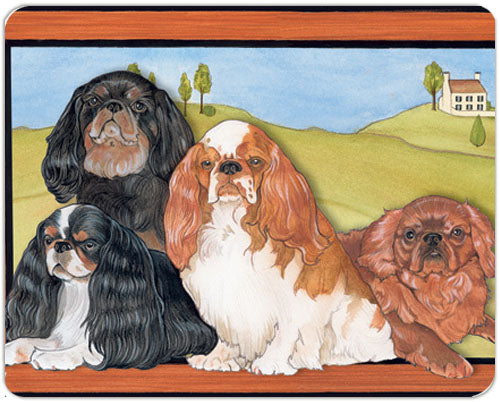 English Toy Spaniel Small Cutting Board - Pipsqueakproductions