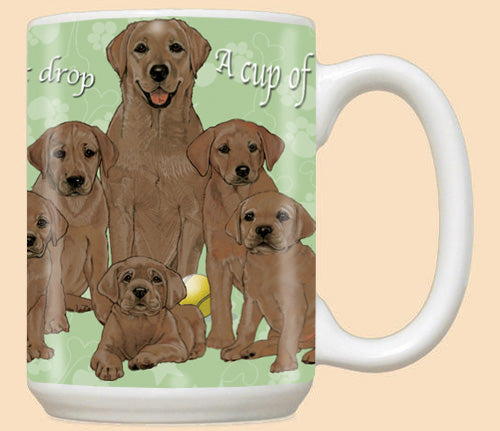 Labrador Chocolate Labrador Retriever Ceramic Coffee Mug Tea Cup 15 oz - Pipsqueakproductions