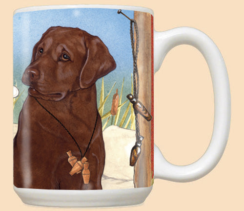 Labrador Chocolate Labrador Retriever Ceramic Coffee Mug Tea Cup 15 oz - Pipsqueakproductions