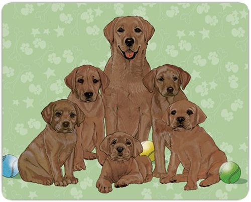 Labrador Retriever Chocolate Lab Cutting Board Tempered Glass, Pet Placemat, 11.5" x 15.5" - Pipsqueakproductions