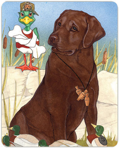 Labrador Retriever Chocolate Lab Cutting Board Tempered Glass, Pet Placemat, 11.5" x 15.5" - Pipsqueakproductions