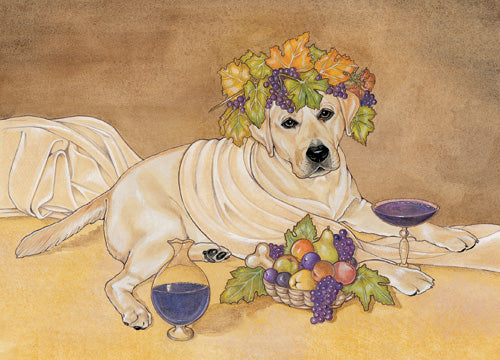 Labrador Retriever Yellow Blank Note Cards Boxed - Pipsqueakproductions