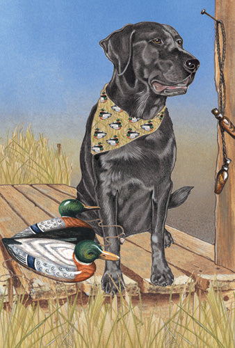 Labrador Retriever Black Blank Note Cards Boxed - Pipsqueakproductions