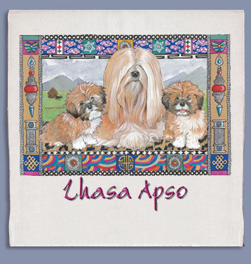 Lhasa Apso Dish Towel - Pipsqueakproductions