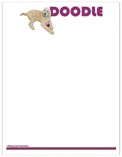 Doodle Printable Stationery, Writing Paper, 8.5” x 11” 25 Sheets and 25 Envelopes - Pipsqueakproductions