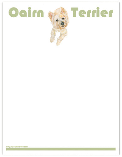 Cairn Terrier Printable Stationery, Writing Paper, 8.5” x 11” 25 Sheets and 25 Envelopes - Pipsqueakproductions