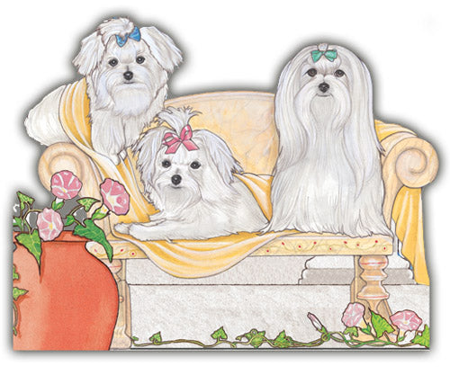 Maltese Magnet Wooden - Pipsqueakproductions