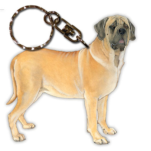 Mastiff Keychain Wooden - Pipsqueakproductions