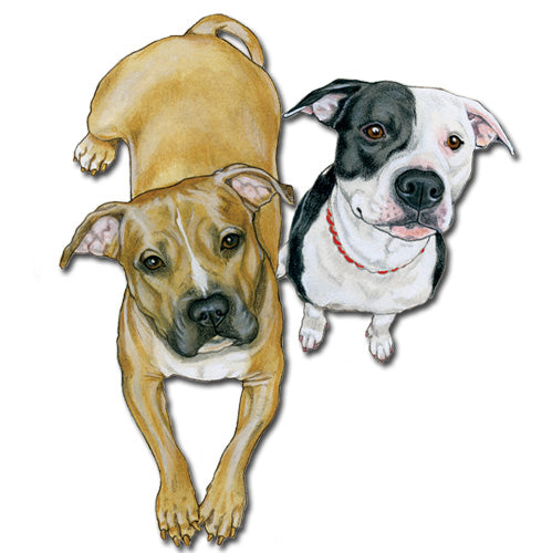 Pit Bull Magnet Wooden - Pipsqueakproductions