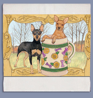 Miniature Pinscher Dish Towel - Pipsqueakproductions