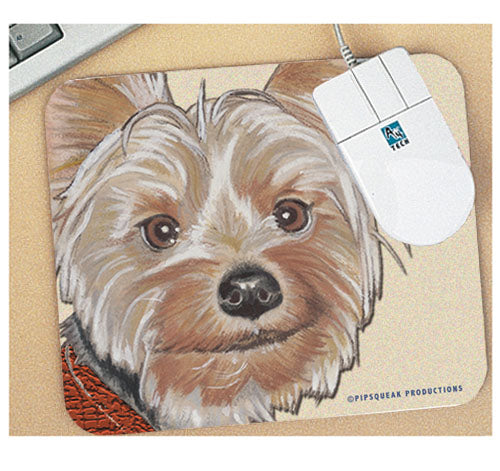 Yorkie Mouse Pad - Pipsqueakproductions