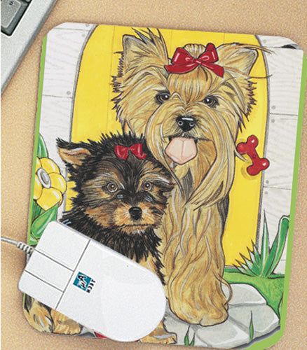 Yorkie Mouse Pad - Pipsqueakproductions