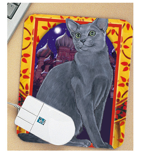 Russian Blue Mouse Pad - Pipsqueakproductions